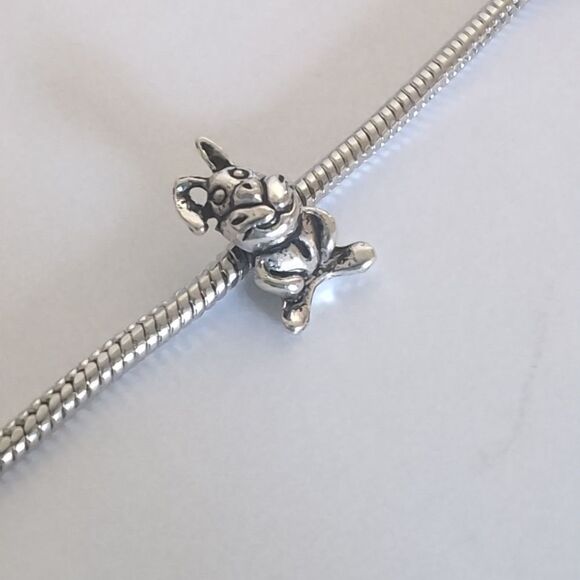 Silver Rabbit Charm for Pandora Style Bracelet - Picture 3 of 4
